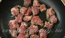 Как приготовить говядину в сметанном соусе Тушеная говядина в сметанном соусе на сковороде